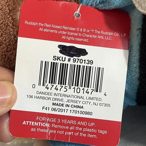 Dan Dee Yukon Cornelius Rudolph Plush 10 in Stuffed Toy Earmuffs w/ Tag CVS - Picture 10 of 13